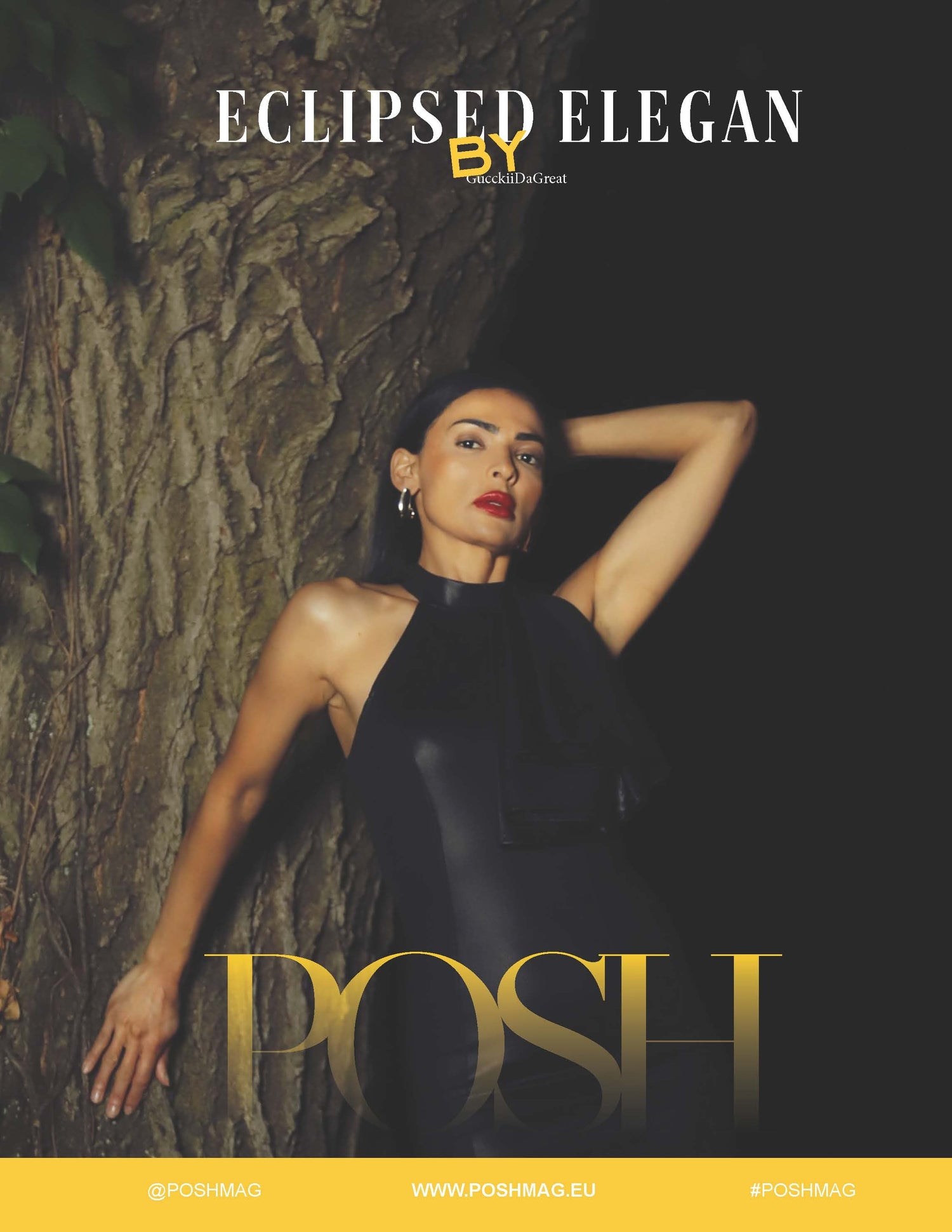 Deby Castro for the back cover of Posh Magazine - Gallery de Garde